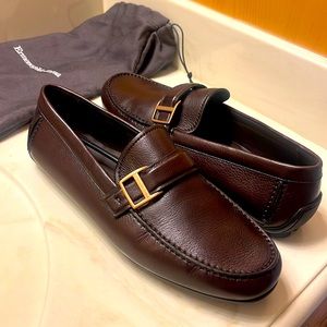 Zegna 10.5 calf skin driving shoes.